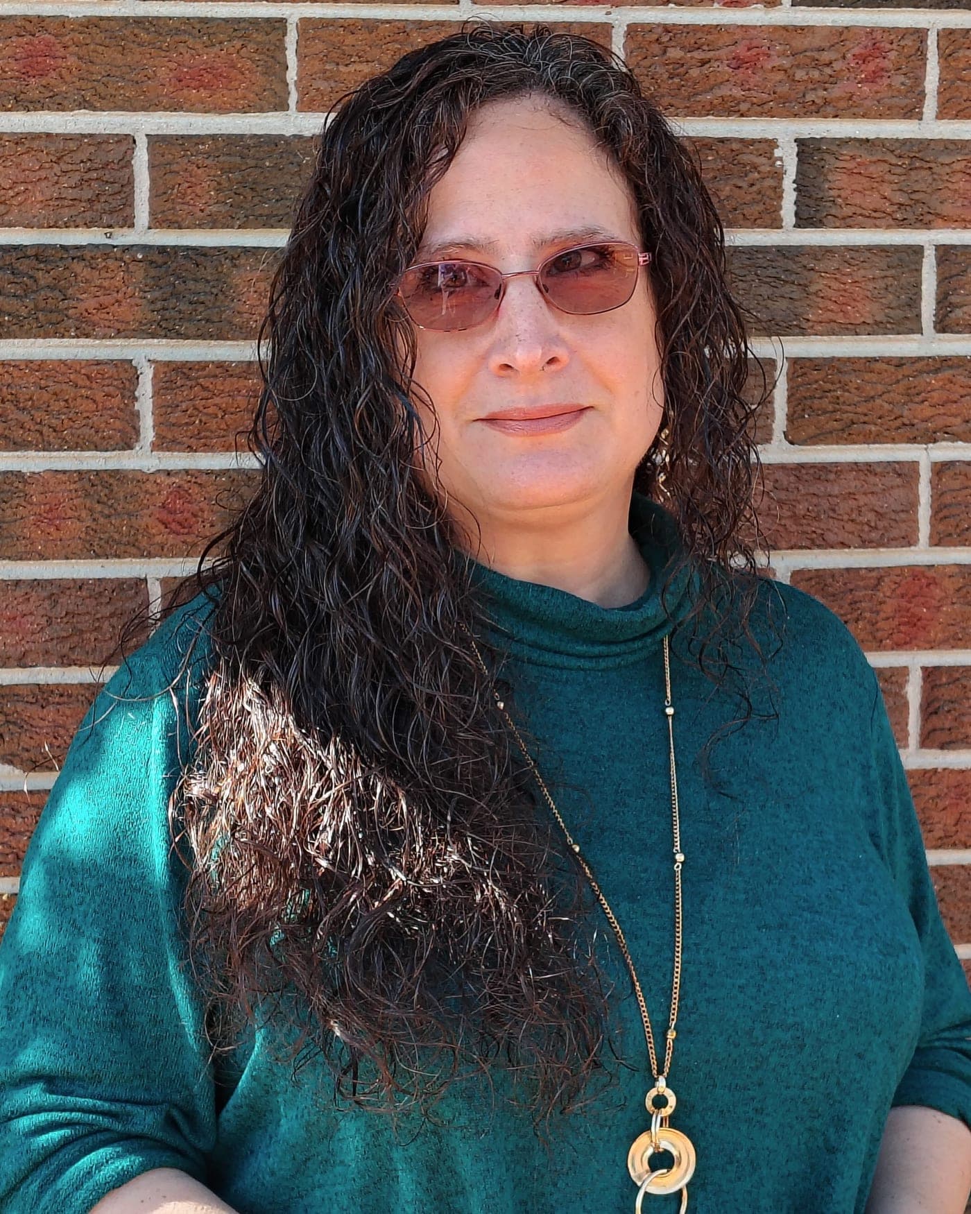 Danielle Parrill outside the Iris Bridge Therapy office